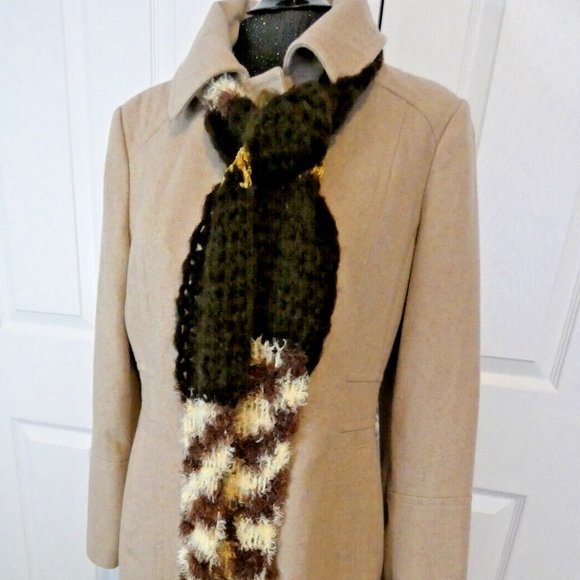 OOAK Scarf 105x5 Extra Long Unique Handmade Crochet Knit Men Women Winter NWT - Picture 5 of 10